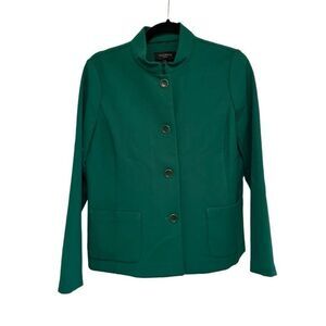 Talbots stunning green front button blazer- 8p